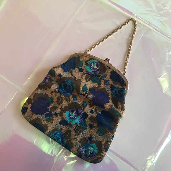 Vintage floral purse 💙🍂 - Picture 5 of 7